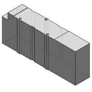 SMC VVQ4000-25A-5 Double Check Spacer With Residual Pressure Exhaust