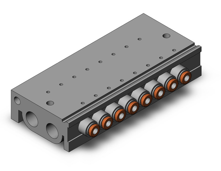 SMC VV3QZ15-08N3TC Base Mounted Manifold