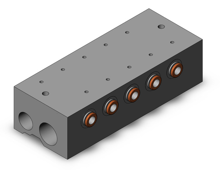 SMC VV3QZ35-05N7TC Base Mounted Manifold