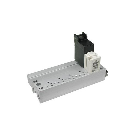 SMC VV3Q12-02 Manifold, 2-Sta Vq100