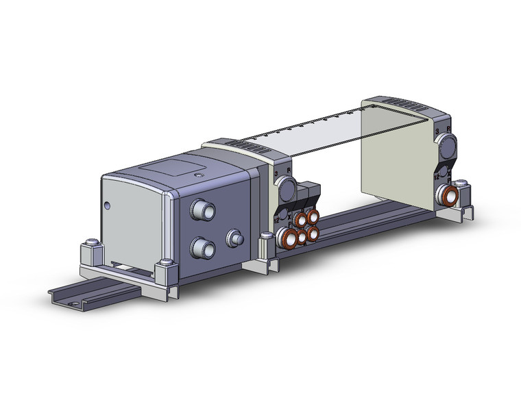 SMC VV5QC11-12C6SDNN0-DNS 4/5 port solenoid valve vqc manifold