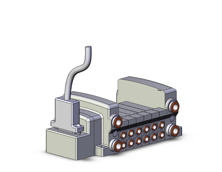 SMC VV5QC21-06N7FD1 4/5 Port Solenoid Valve