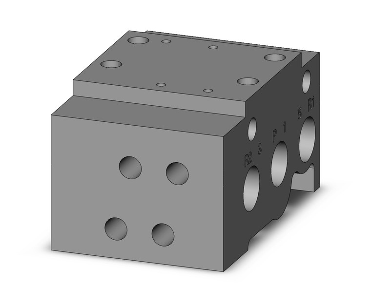 SMC VV5QZ15-02M5TC Vqz1000 Base Mounted Manifold