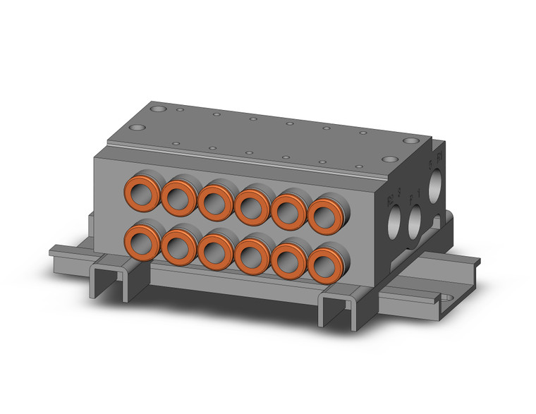 SMC VV5QZ15-06N7TC-D Vqz1000 Base Mounted Manifold