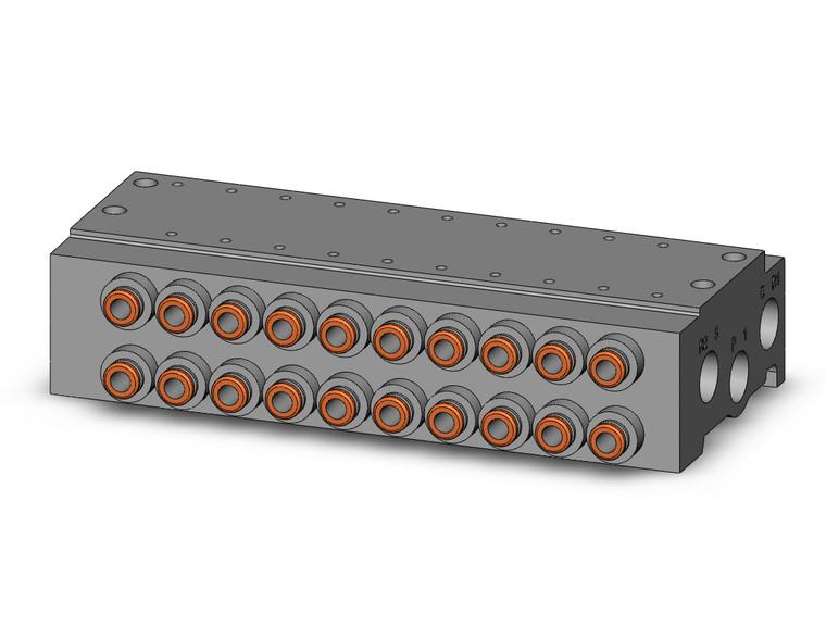SMC VV5QZ15-10N1TC Base Mounted Manifold
