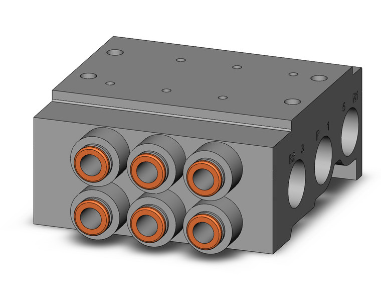 SMC VV5QZ25-03C6C Vqz2000 Base Mounted Manifold