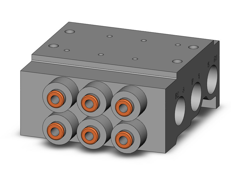 SMC VV5QZ25-03N3TC Vqz2000 Base Mounted Manifold