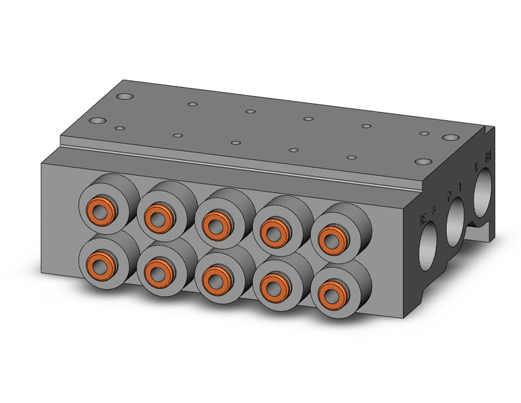 SMC VV5QZ25-05N3TC-N Vqz2000 Base Mounted Manifold