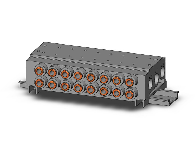 SMC VV5QZ25-08C6C-D Vqz2000 Base Mounted Manifold