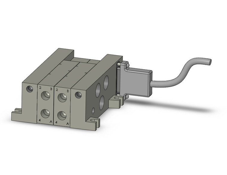 SMC VV5Q41-0202FU1 Mfld, Plug-In, Vq4000