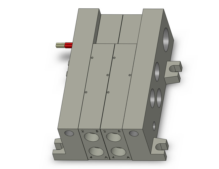 SMC VV5Q41-0203LD0 Mfld, Plug-In, Vq4000