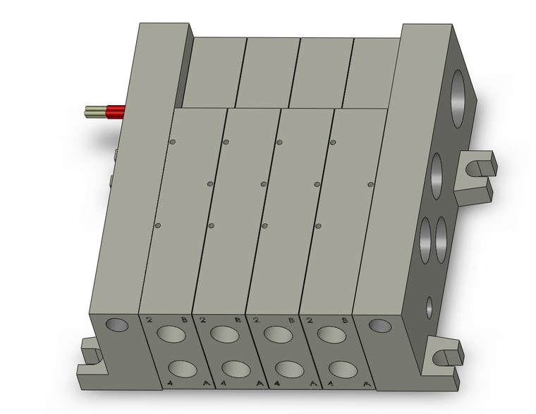SMC VV5Q41-0402TLD2-W 4/5 Port Solenoid Valve