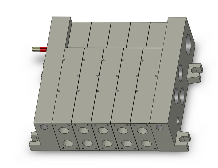 SMC VV5Q41-0502TLD2-W Vv5Q Manifold