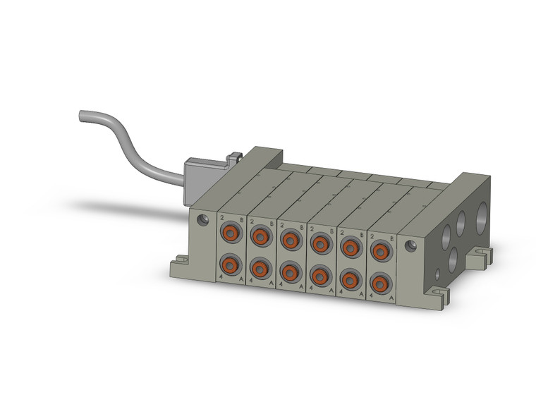 SMC VV5Q41-06N7TFD2 Mfld, Plug-In, Vq4000