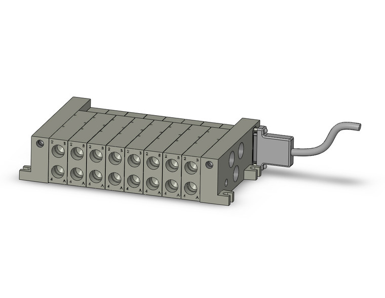 SMC VV5Q41-0803FU2 Mfld, Plug-In, Vq4000