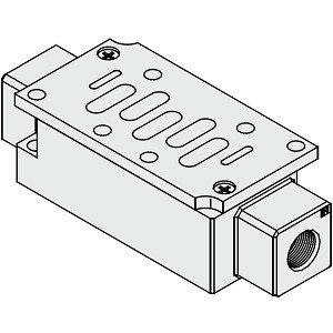 SMC VV72-P-04 Individual SUP Spacer For VQ7-8 Series