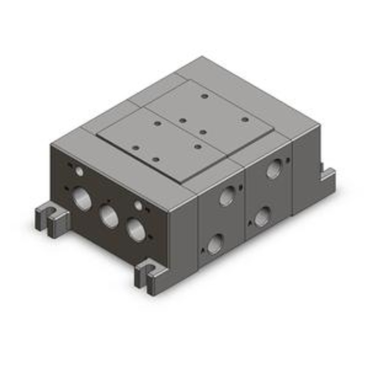 SMC VV725-04L-06BSB Mfld, Iso Size 2, Silencer Box