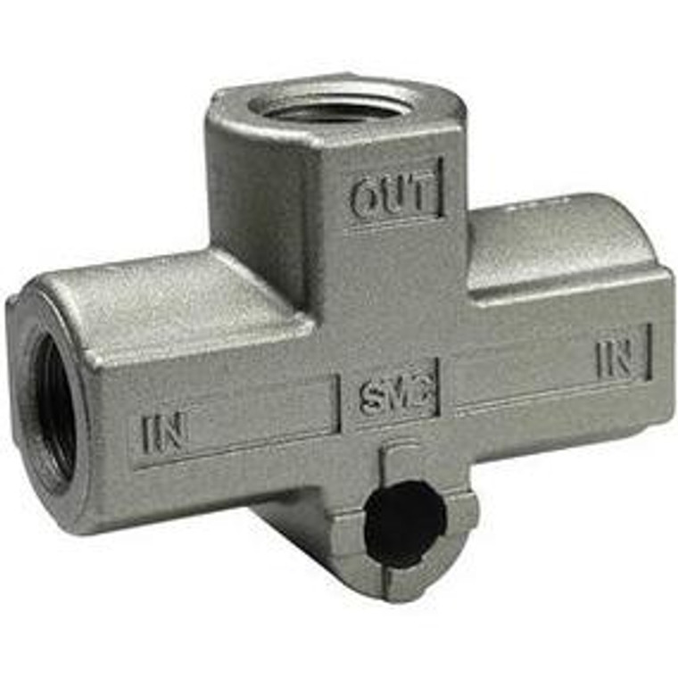 SMC 10-VR1220-02 Shuttle Valve, Clean Room