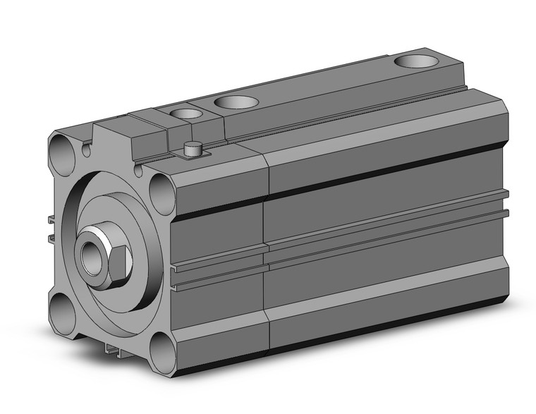 SMC CDLQB50-50D-B compact cylinder w/lock cyl, compact with lock