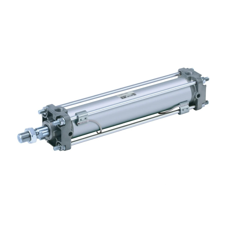 SMC CDA2F40-100Z-J59L CA2-Z Air Cylinder, 40mm Bore, 100mm Stroke, Rod Flange, D-J59 Switch