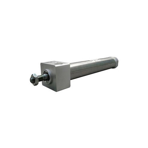 SMC - CDM2B20-75A - CDM2B20-75A Round Body Non-Repairable Air Cylinder - 20 mm Bore x 75 mm Stroke, Double-Acting, Basic Mount, Single Rod, M8x1.25 Rod Size, 1/8 Female BSPT