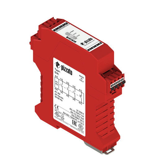 Pizzato CS AR-22X230 Safety Module 3NO+1NC, Category 3 - Enhance Industrial Safety