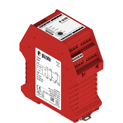 Pizzato CS FS-23VU24 Safety Timer Module - 1NO+1NC+1CO, Category 3, Industrial Safety Solution