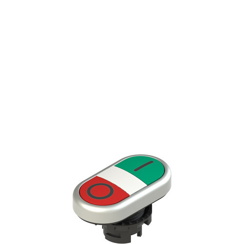 Pizzato E2 1PDRL9AAAD Double Lower Flush Pushbutton with Marking
