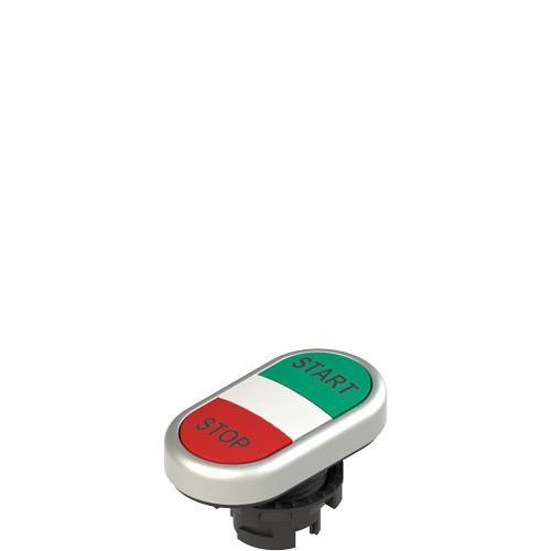 Pizzato E2 1PDRL9AAAP Double Lower Flush Pushbutton with Marking