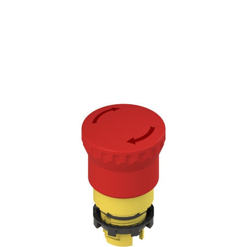 Pizzato E2 1PERZ4531 Turn-to-Release Emergency Pushbutton for Industrial Safety