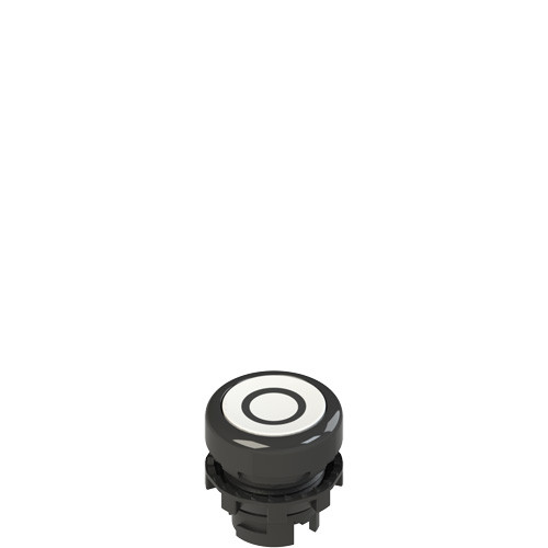 Pizzato E2 1PL2R221L1 Illuminated White Flush Pushbutton with Marking - Enhance Your Control Panels