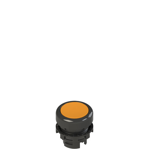 Pizzato E2 1PL2R8210 Illuminated Orange Flush Pushbutton for Industrial Control Panels