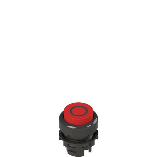 Pizzato E2 1PL2S321L1 Illuminated Red Projecting Pushbutton with Marking for Industrial Applications