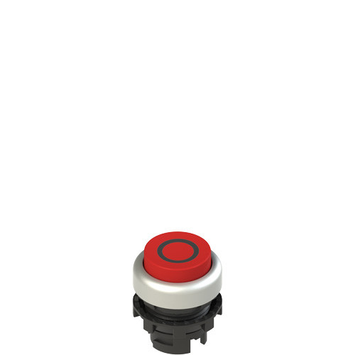 Pizzato E2 1PL2S329L1 Illuminated Red Projecting Pushbutton with Marking for Enhanced Visibility