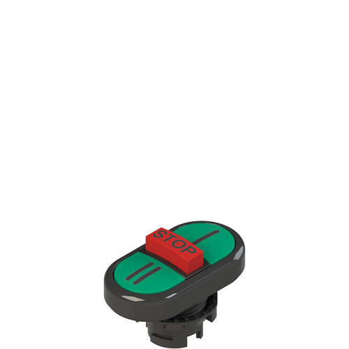 Pizzato E2 1PTRS1AAAY Triple Lower Flush Pushbutton with Marking - Ideal for Industrial Control Systems