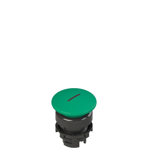 Pizzato E2 1PU2F441L2 Spring-Return Green Mushroom Pushbutton with Marking - Durable and Reliable for Emergency Stop Functions