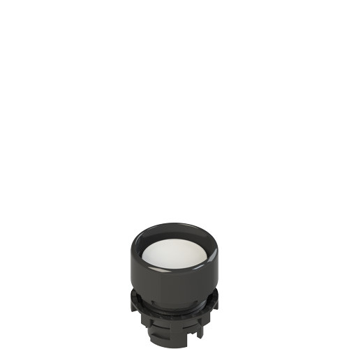 Pizzato E2 1PU2P2210 Spring-Return White Booted Pushbutton - Durable, Dust & Moisture Resistant for Industrial Use