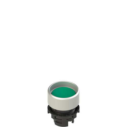 Pizzato E2 1PU2P4290 Spring-Return Green Booted Pushbutton for Industrial Applications
