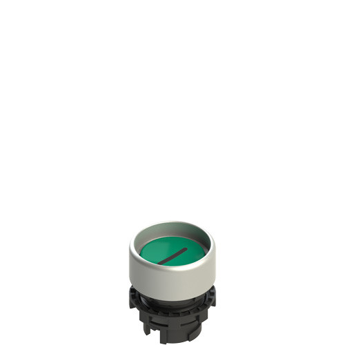 Pizzato E2 1PU2P429L2 Spring-Return Green Booted Pushbutton with Marking - Durable and Reliable for Industrial Use