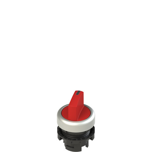 Pizzato E2 1SE12ACA39AB Red Short Handle Selector Switch - 2 Positions with Marking