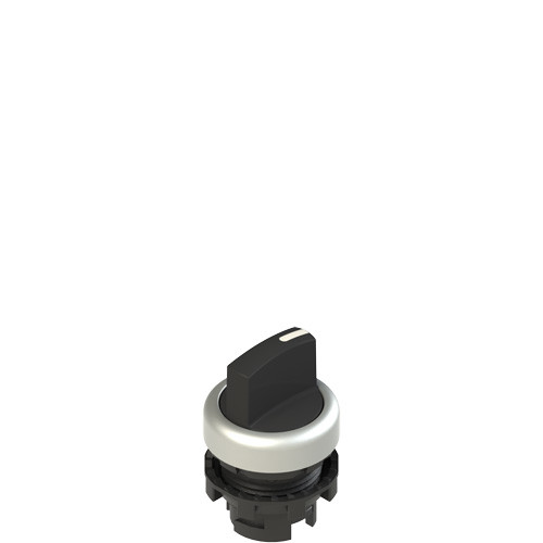 Pizzato E2 1SE13ACE19AB Short Handle Selector Switch - 3 Positions, Black with Marking