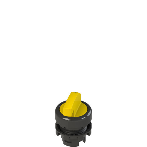 Pizzato E2 1SE22AVA51AB Long Handle Selector Switch, 2 Positions, Yellow with Marking - Ideal for Industrial Applications
