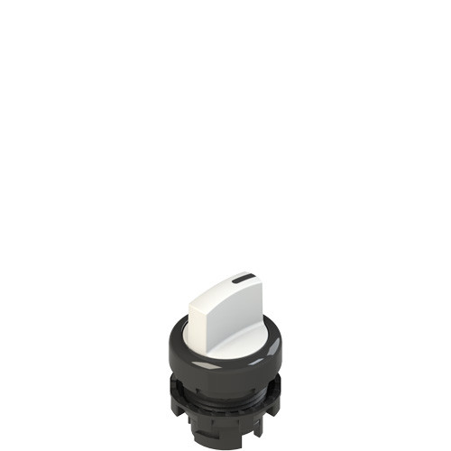 Pizzato E2 1SL13ECH21AB Illuminated Short Handle Selector Switch, 3 Positions, White with Marking