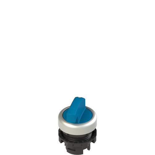 Pizzato E2 1SL22ECD69AB Illuminated Long Handle Selector - 2 Positions, Blue with Marking