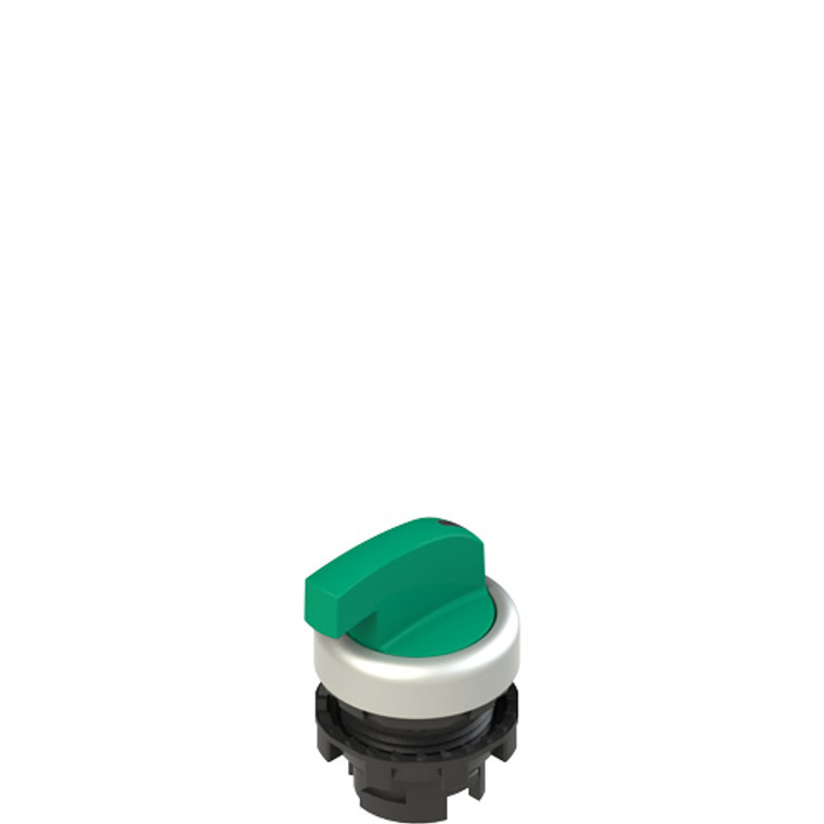 Pizzato E2 1SL23FCH49AB Illuminated long handle selector, 3 positions green with marking