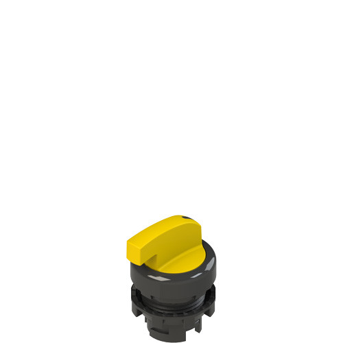 Pizzato E2 1SL23GCH51AB Illuminated Long Handle Selector, 3 Positions, Yellow with Marking - Ideal for Industrial Applications