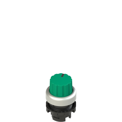 Pizzato E2 1SL42ACD49AB Green Illuminated Knob Selector, 2 Positions with Marking for Industrial Applications