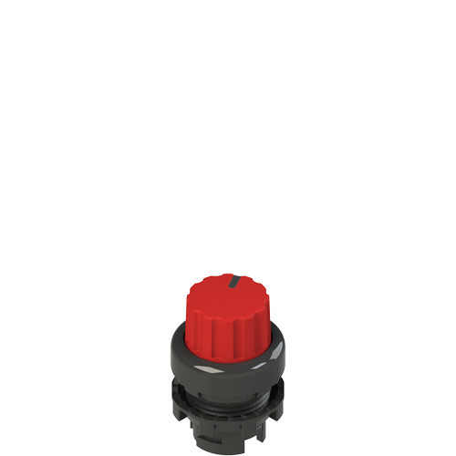 Pizzato E2 1SL42ECD31AB Red Illuminated Knob Selector, 2 Positions with Marking