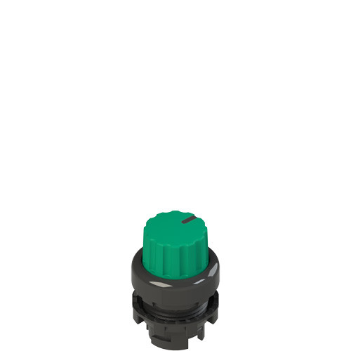 Pizzato E2 1SL43ACH41AB Illuminated Knob Selector - 3 Position Green with Marking for Industrial Applications