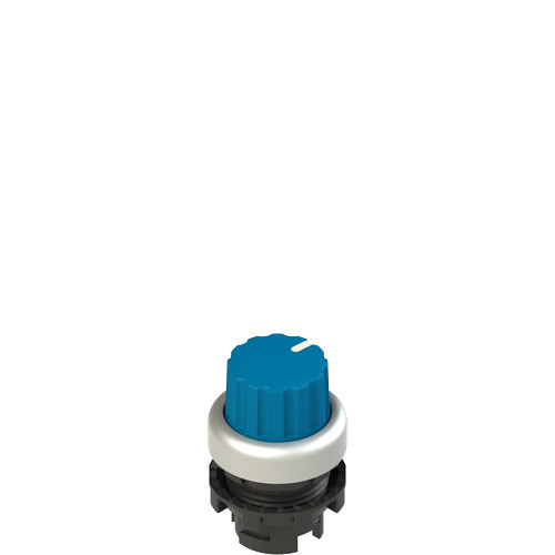 Pizzato E2 1SL43ECH69AB Illuminated Knob Selector, 3-Position Blue with Marking for Industrial Control Panels